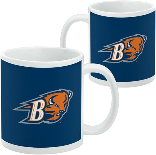Bucknell Primary Logo Ceramic Coffee Mug, Novelty Gift Mugs for Coffee, Tea and Hot Drinks, 11oz, White