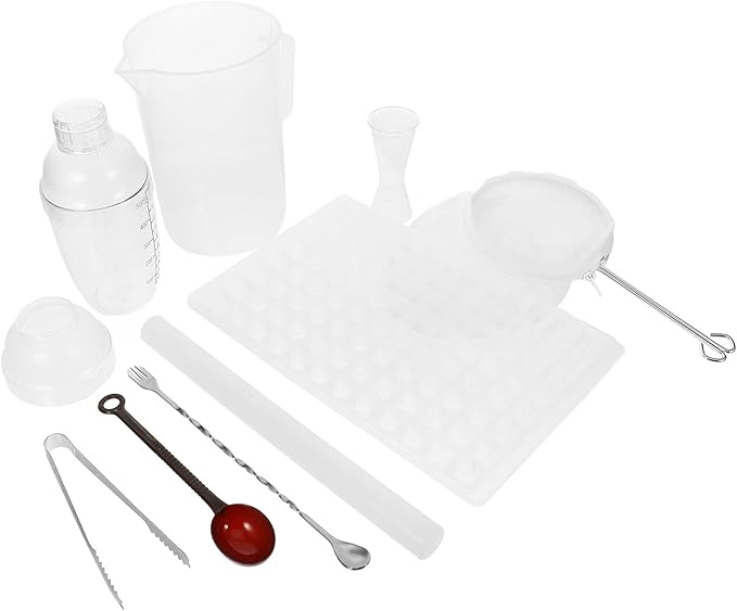 Cocktail Shaker Bartender Kit for Milk Tea Cocktails Reusable Bar Tools for Home Cafe Tea House Beverage Mixing