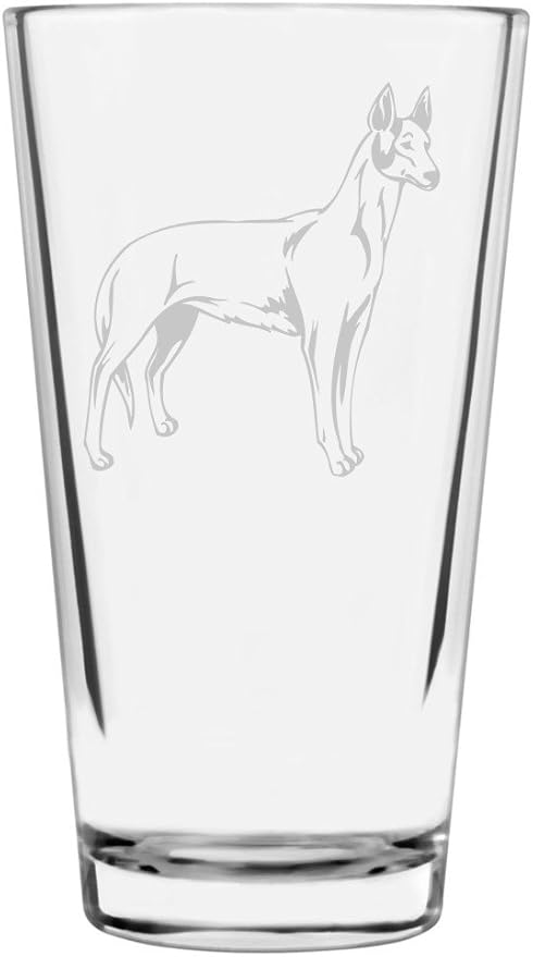 Ibizan Hound Custom Personalized Dog Themed Etched All Purpose 16oz Pint Glass