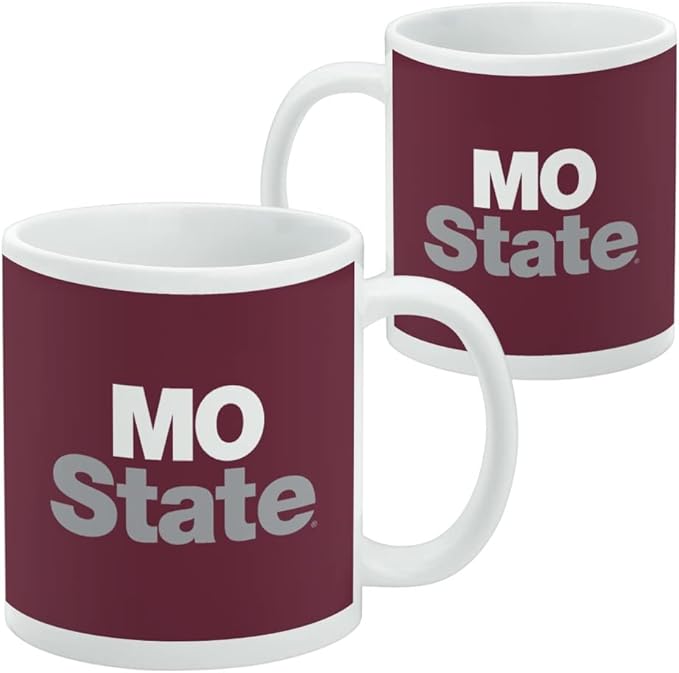 Missouri State University Primary Logo Ceramic Coffee Mug, Novelty Gift Mugs for Coffee, Tea and Hot Drinks, 11oz, White