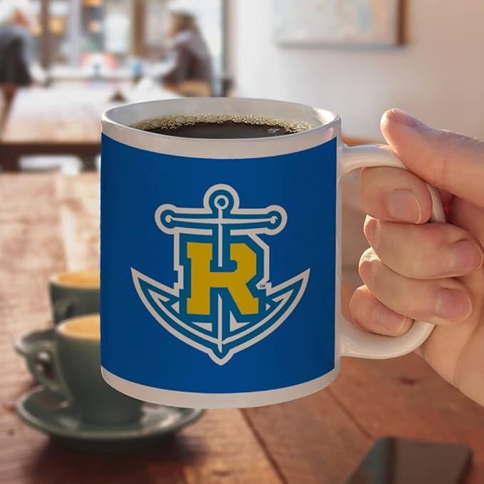 Rollins College Primary Logo Ceramic Coffee Mug, Novelty Gift Mugs for Coffee, Tea and Hot Drinks, 11oz, White