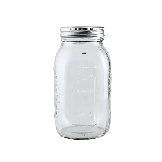 Ball - 16oz Regular Mouth Jars with Lids & Bands 12 Pack Jars, Large Glass Mason Jar for Food Storage with airtight Lid, 0.125 Gallon Glass Jar with Lid and Bands, Set of 12
