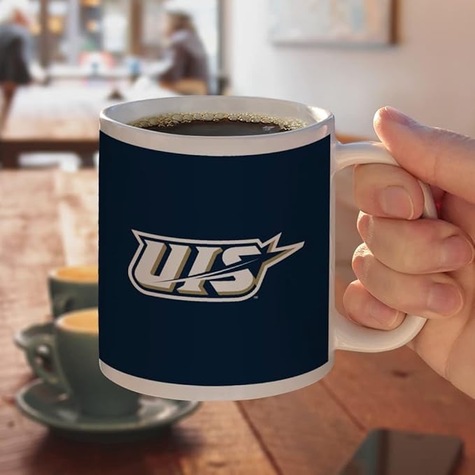 University of Illinois Springfield Primary Logo Ceramic Coffee Mug, Novelty Gift Mugs for Coffee, Tea and Hot Drinks, 11oz, White