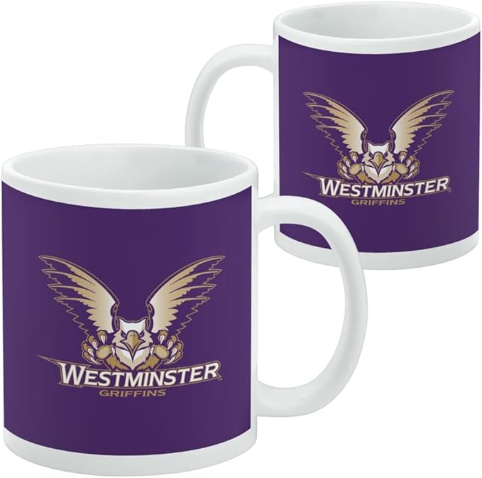 Westminster College Primary Logo Ceramic Coffee Mug, Novelty Gift Mugs for Coffee, Tea and Hot Drinks, 11oz, White