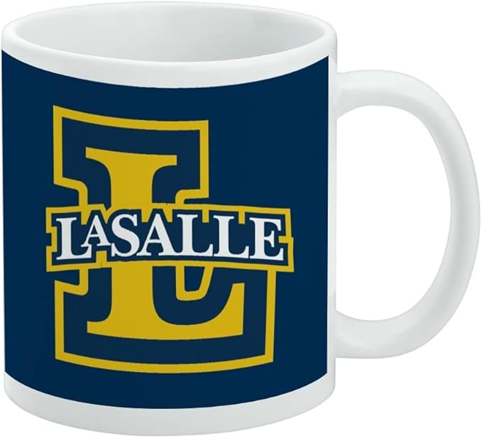 La Salle University Primary Logo Ceramic Coffee Mug, Novelty Gift Mugs for Coffee, Tea and Hot Drinks, 11oz, White