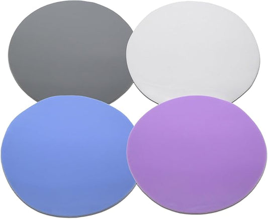 Jar Opener Gripper Pads (Pack of 4) - Round Non Slip Grippers for Jars, Lids & Bottles - Multipurpose Silicone Jar Lid Openers for Opening Jars for Weak Arthritic Hands & Seniors,