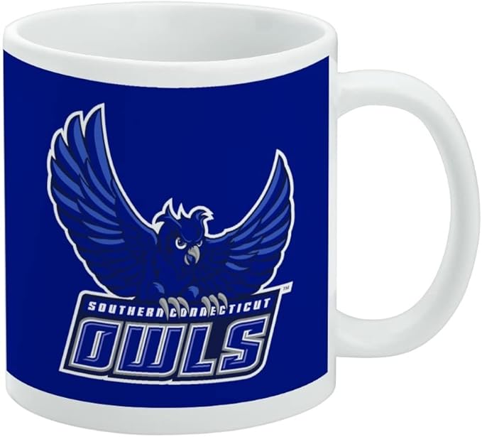 Southern Connecticut State University Primary Logo Ceramic Coffee Mug, Novelty Gift Mugs for Coffee, Tea and Hot Drinks, 11oz, White