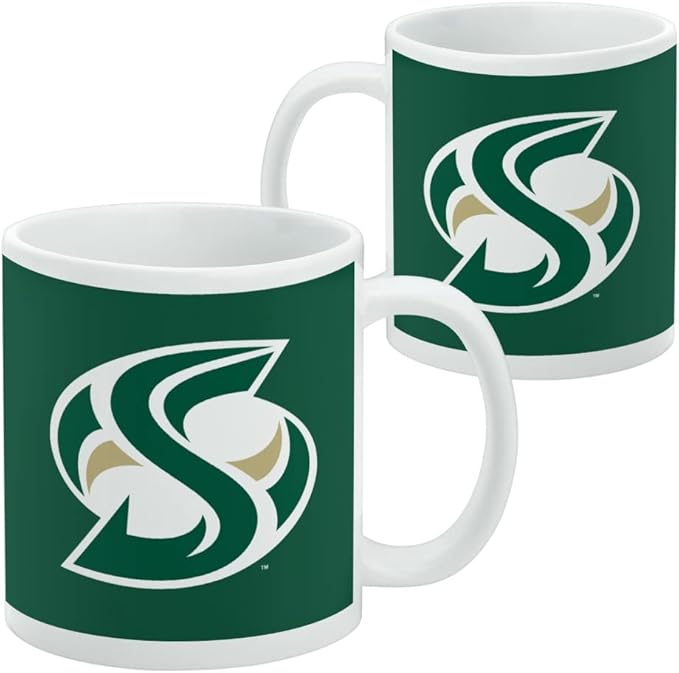 Sacramento State University Primary Ceramic Coffee Mug, Novelty Gift Mugs for Coffee, Tea and Hot Drinks, 11oz, White