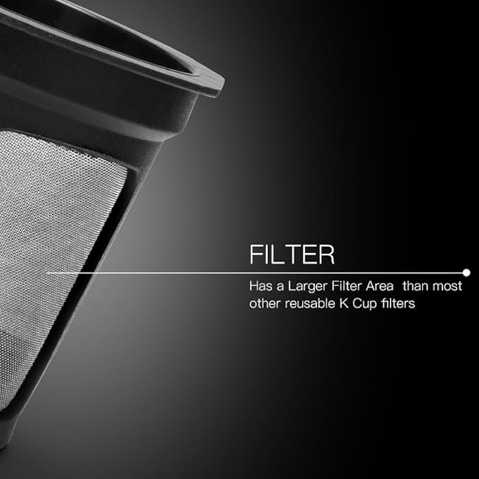 Reusable Coffee Filters For K-eurig 2.0 K200-K560 And K40-K155 Stainless Steel Mesh With Silicone Ring Easy Clean Refillable Pod 2 Pack Includes Spoons And Brushes