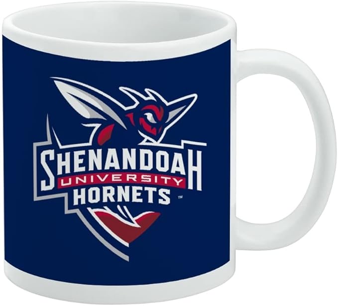 Shenandoah University Primary Logo Ceramic Coffee Mug, Novelty Gift Mugs for Coffee, Tea and Hot Drinks, 11oz, White