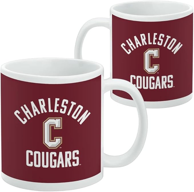 College of Charleston Official Logo Ceramic Coffee Mug, Novelty Gift Mugs for Coffee, Tea and Hot Drinks, 11oz, White
