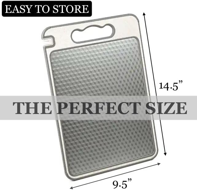 304 Stainless Steel Cutting Board 14.5x11 with Built-in Knife Sharpener | Safe Meat Chopping Board for Kitchen. Dishwasher Safe with Juice Groove, Non-Slip Feet, Durable & Rust-Resistant