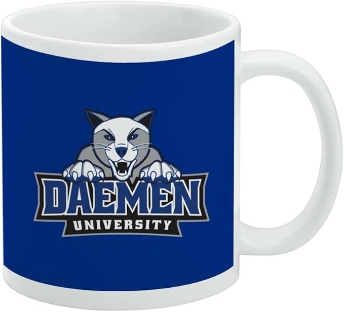 Daemen College Primary Logo Ceramic Coffee Mug, Novelty Gift Mugs for Coffee, Tea and Hot Drinks, 11oz, White