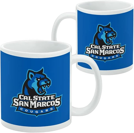 California State University San Marcos Primary Logo Ceramic Coffee Mug, Novelty Gift Mugs for Coffee, Tea and Hot Drinks, 11oz, White