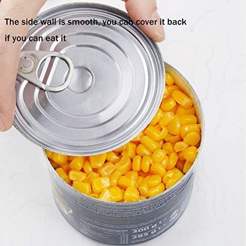 Safe Cut Manual Can Opener, Handheld With Soft Grips, Ergonomic Smooth Edge, Food Grade Stainless Steel Cutting Can Opener for Kitchen & Restaurant