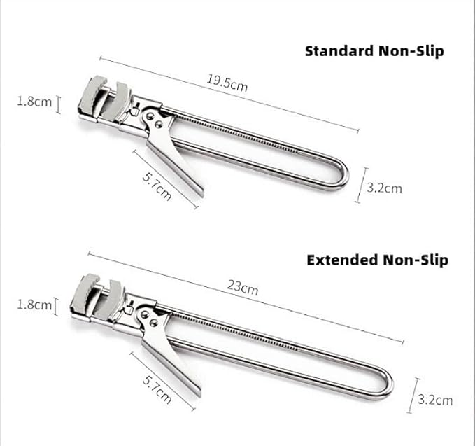 2023 New Jar Opener for Weak Hands, Adjustable Stainless Steel Can Opener, Jar Gripper Tight Lid Opener, Kitchen Gadgets, Easy Jar Opener for the Elderly and Children (A2-1PCS-Standard Non-Slip)