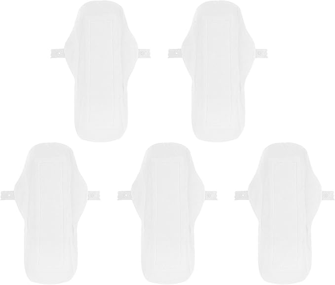 5pcs Menstrual Pads Reusable Washable Washable Cotton Cloth Sanitary Towels Soft Absorbent Liners Women Period Pads for Menstrual Flow Incontinence