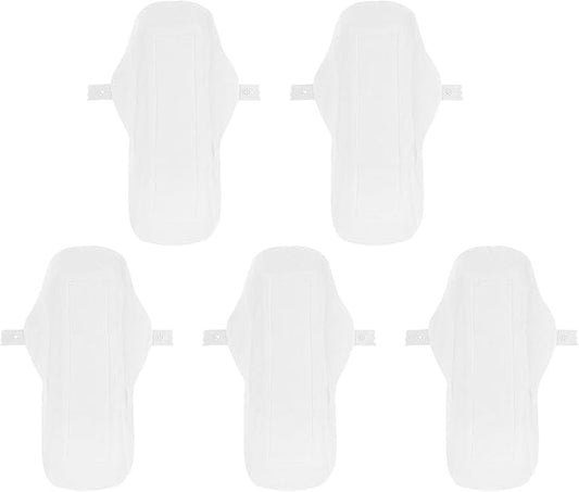 5pcs Menstrual Pads Reusable Washable Washable Cotton Cloth Sanitary Towels Soft Absorbent Liners Women Period Pads for Menstrual Flow Incontinence