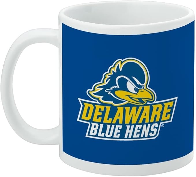 Delaware Primary Logo Ceramic Coffee Mug, Novelty Gift Mugs for Coffee, Tea and Hot Drinks, 11oz, White