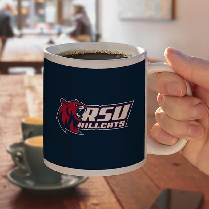 Rogers State University Primary Logo Ceramic Coffee Mug, Novelty Gift Mugs for Coffee, Tea and Hot Drinks, 11oz, White