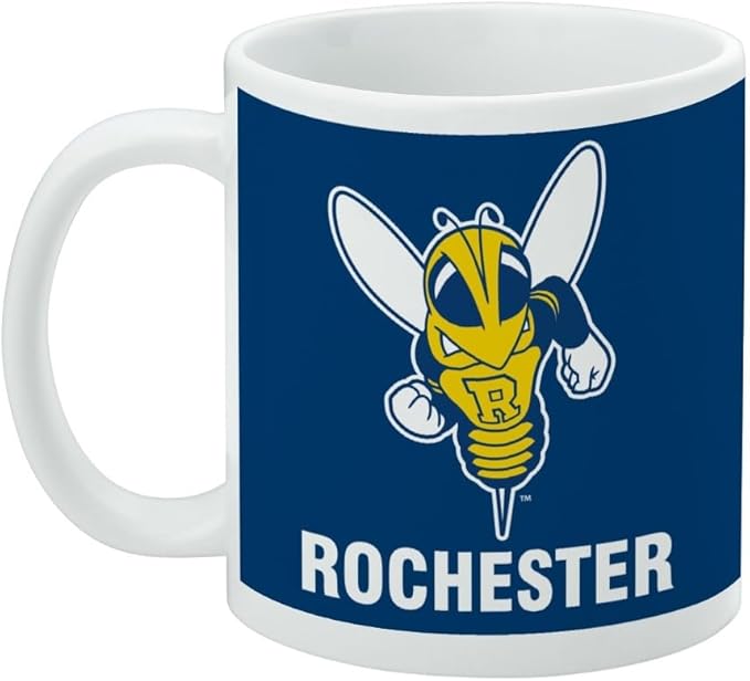 University of Rochester Primary Logo Ceramic Coffee Mug, Novelty Gift Mugs for Coffee, Tea and Hot Drinks, 11oz, White