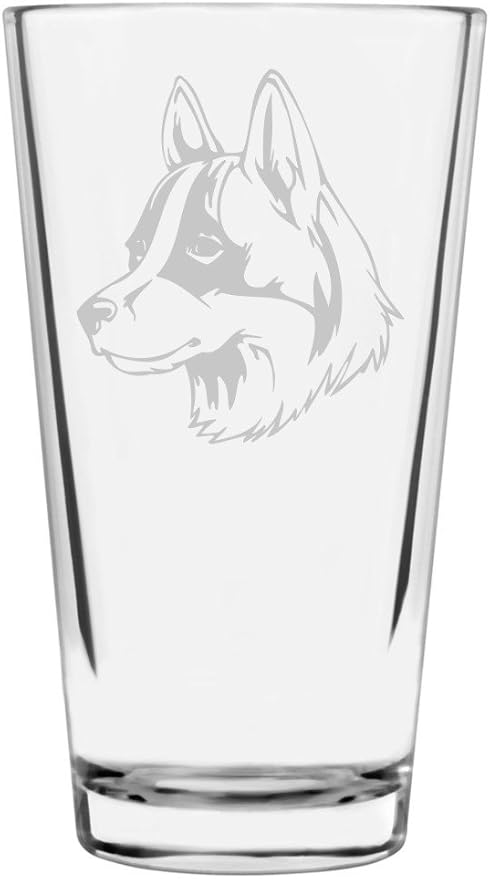Icelandic Sheepdog Custom Personalized Dog Themed Etched All Purpose 16oz Pint Glass