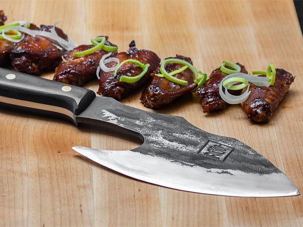 COOLINA Unique 4 Knife Set - Premium High-Carbon Steel Kitchen Knives for Meat Lovers - Altomino Butcher Knife, Galba Heavy-Duty Knife, Machado Rib Splitter, & Kapeni Cleaver