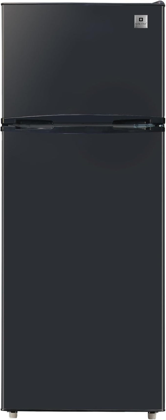 ARCTIC CHEF ACFR741BLACKAMZ6COM Apartment Size-Top Freezer-2 Door Fridge-Adjustable Thermostat Control-Black-7.5 Cubic Feet