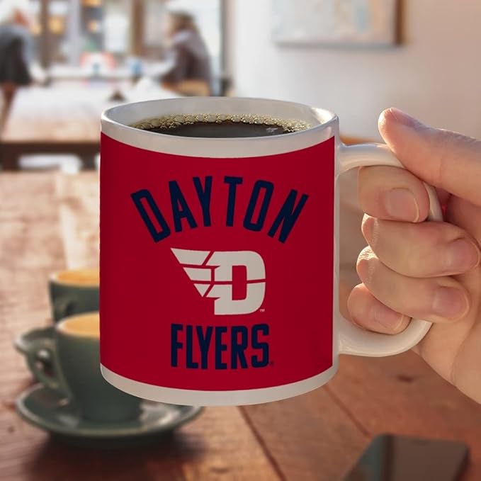 University of Dayton Official Logo Ceramic Coffee Mug, Novelty Gift Mugs for Coffee, Tea and Hot Drinks, 11oz, White