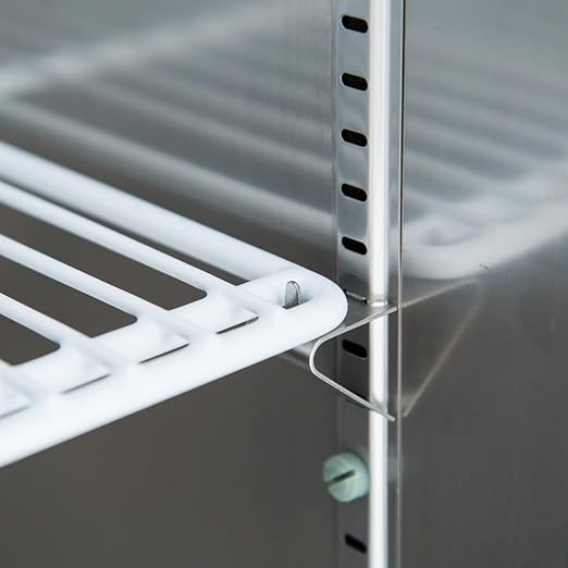 27" Reach-in Refrigerator with One-Swing Solid Door | Commercial Upright Fridge for Restaurant Cafeteria | 17.7 Cu. Ft. Capacity, (3) Shelves | 82.3"H x 26.8"W x 32.7”D, Stainless Steel, 115v