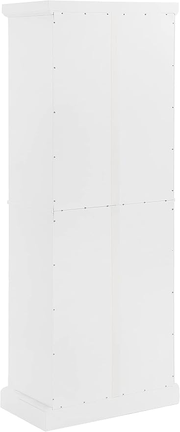 Crosley Furniture Shoreline Coastal Pantry Storage Cabinet with Shelves, Kitchen, Dining, or Laundry Room, White
