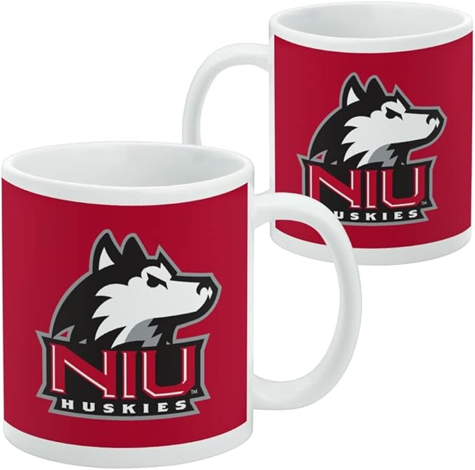 Northern Illinois University Primary Logo Ceramic Coffee Mug, Novelty Gift Mugs for Coffee, Tea and Hot Drinks, 11oz, White