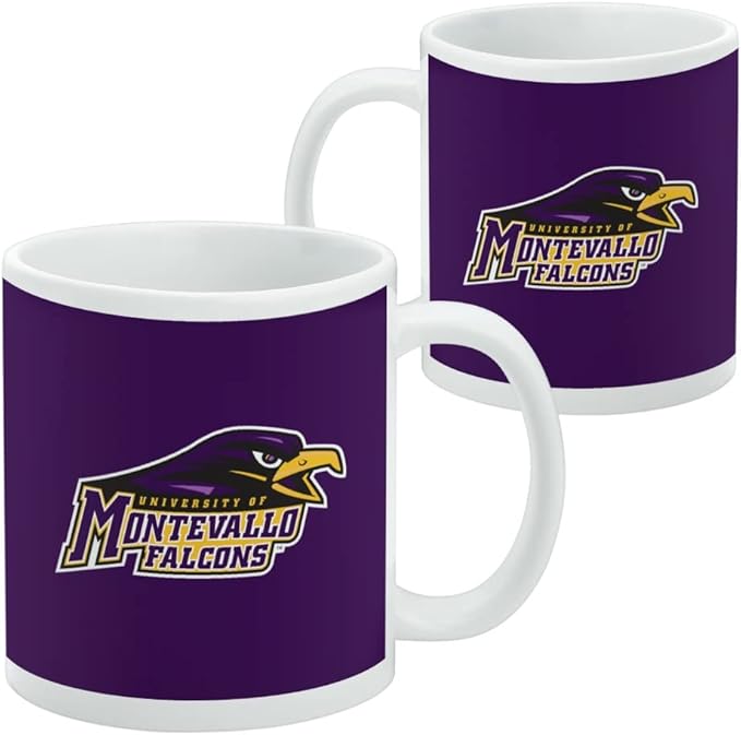University of Montevallo Primary Logo Ceramic Coffee Mug, Novelty Gift Mugs for Coffee, Tea and Hot Drinks, 11oz, White
