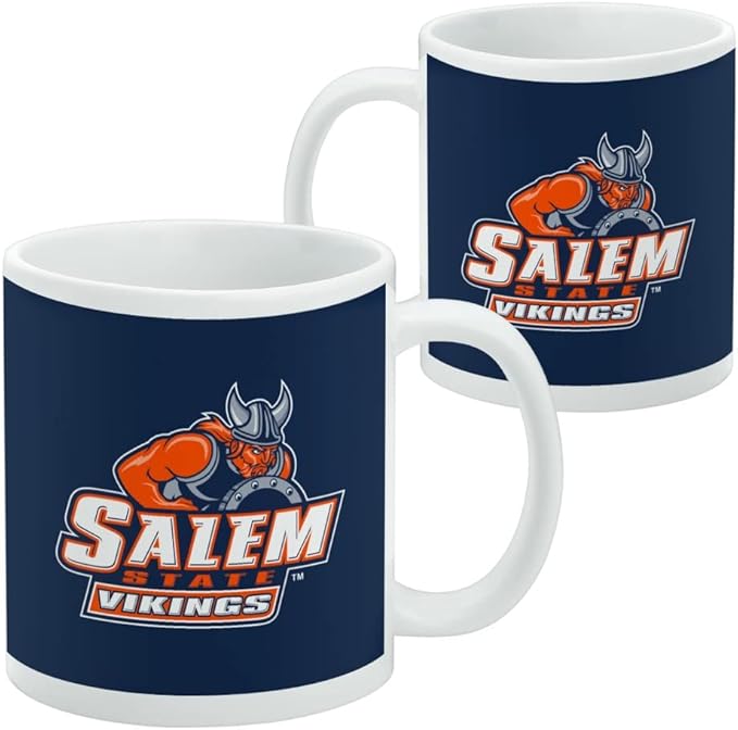 Salem State University Primary Ceramic Coffee Mug, Novelty Gift Mugs for Coffee, Tea and Hot Drinks, 11oz, White