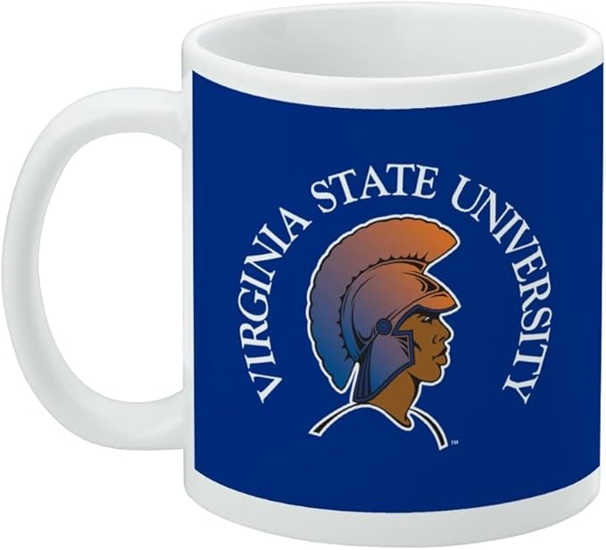Virginia State University Primary Logo Ceramic Coffee Mug, Novelty Gift Mugs for Coffee, Tea and Hot Drinks, 11oz, White