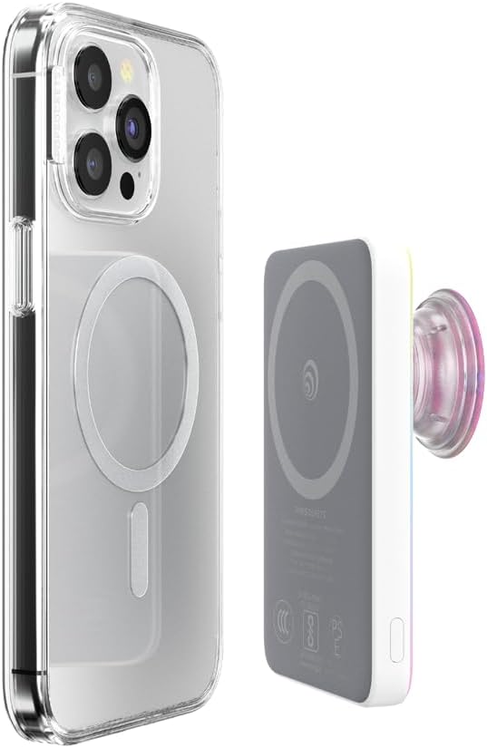 PopSockets PowerPack for MagSafe, Portable Phone Charger, Magnetic Wireless Portable Charger, 5000mAh - Stitch Snack Attack