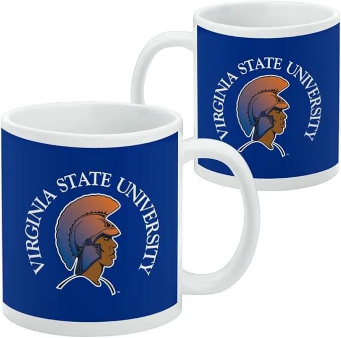 Virginia State University Primary Logo Ceramic Coffee Mug, Novelty Gift Mugs for Coffee, Tea and Hot Drinks, 11oz, White