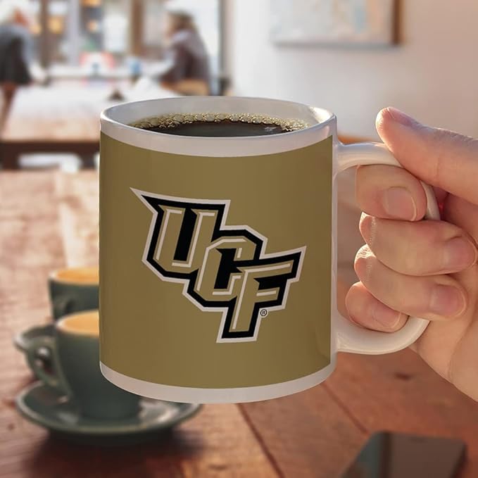 Central Florida Primary Logo Ceramic Coffee Mug, Novelty Gift Mugs for Coffee, Tea and Hot Drinks, 11oz, White
