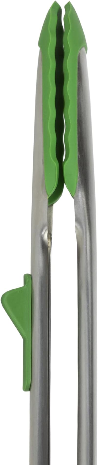 Tovolo Silicone Cooking Utensil Set of 6 Pesto Green Ladle Slotted Turner Tongs Flex Core Spatula Scraper Mixing Spoon and Potato Masher, Dishwasher Safe Non Toxic BPA Free Silicone Kitchen Utensils