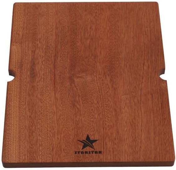 STARSTAR Workstation Ledge Topmount/Drop-in Single Bowl Black Matte Stainless Steel Kitchen/Yard/Bar/Laundry/Office Sink, With Grid, Dark Cutting Board, Strainer (15x20x10)
