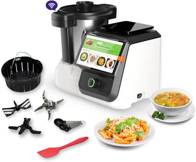 upliance AI Cooking Assistant | 750+ Recipes | AI Powered | 12 Modes | Weighing Scale | App & WiFi | 220-204V | Use with Transformer in USA