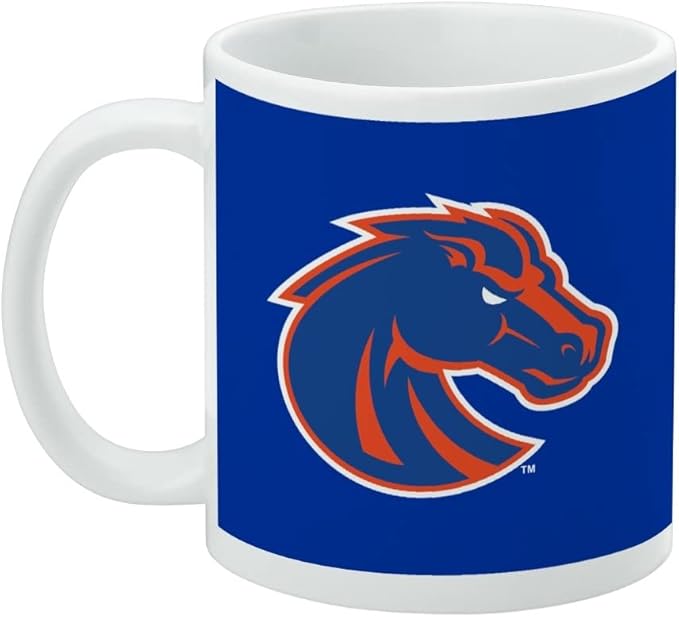 Boise State University Primary Logo Ceramic Coffee Mug, Novelty Gift Mugs for Coffee, Tea and Hot Drinks, 11oz, White