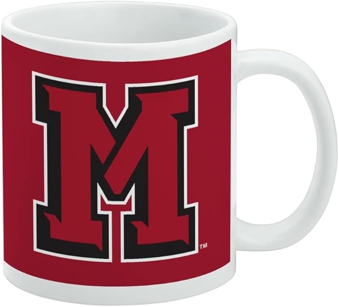 Mansfield University Primary Logo Ceramic Coffee Mug, Novelty Gift Mugs for Coffee, Tea and Hot Drinks, 11oz, White