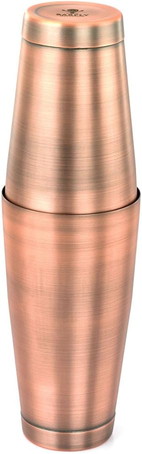 Barfly Cocktail Tin, Set (18 oz and 28 oz), Antique Copper