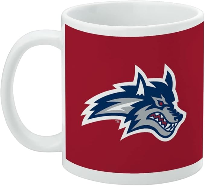 Stony Brook University Primary Logo Ceramic Coffee Mug, Novelty Gift Mugs for Coffee, Tea and Hot Drinks, 11oz, White