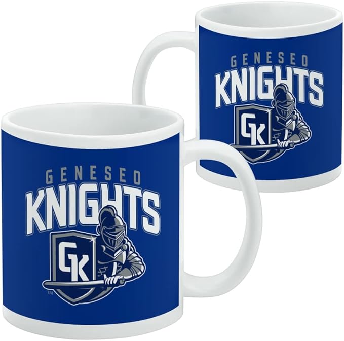 State University of New York at Geneseo Primary Logo Ceramic Coffee Mug, Novelty Gift Mugs for Coffee, Tea and Hot Drinks, 11oz, White
