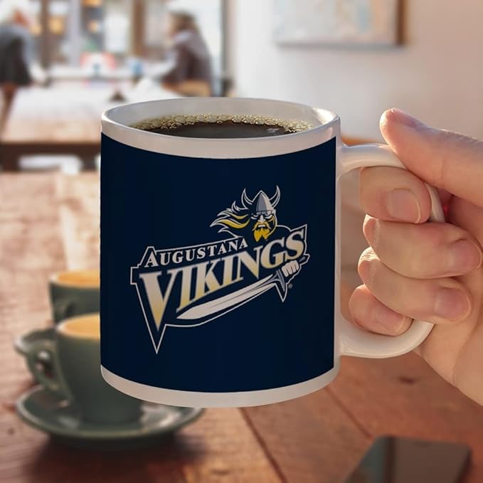 Augustana University Primary Logo Ceramic Coffee Mug, Novelty Gift Mugs for Coffee, Tea and Hot Drinks, 11oz, White