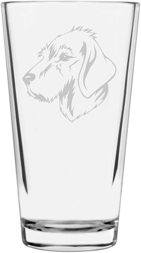 Styrian Coarse Haired Hound Custom Personalized Dog Themed Etched All Purpose 16oz Pint Glass