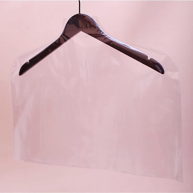 5pcs Transparent Garment Bags Clothes Dust Protectors Shoulder Covers for S Suits Coats Jackets Storage Without Hanger for Home and Clothing Stores