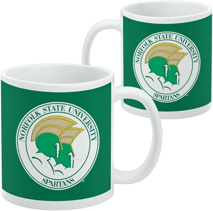Norfolk State University Primary Logo Ceramic Coffee Mug, Novelty Gift Mugs for Coffee, Tea and Hot Drinks, 11oz, White